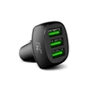 Kép 1/5 - Green Cell PowerRide 54W 3xUSB 18W Ultra Charge autós töltő