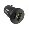 Kép 4/5 - Green Cell autóstöltő 38W GC PowerRide Nano38 1db USB-C és 1db USB-A kimenettel Power Delivery és Ultra Charge gyorstöltéssel