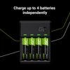 Kép 3/5 - Green Cell GC VitalCharger Ni-MH AA és AAA töltő + 2xAA 2000mAh 2xAAA 800mAh tölthető elem