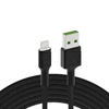 Kép 1/5 - Green Cell Ray USB-A - Lightning fehér LED 200cm Apple 2.4A fast charging kábel