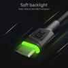 Kép 2/5 - 3db Green Cell Ray USB-C Cable 30cm, 120cm, 200cm with green LED háttérvilágítással, fast charging UC, QC 3.0 kábel