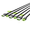 Kép 2/5 - 3db Green Cell Ray USB-C 120cm Cable with green LED háttérvilágítással, fast charging Ultra Charge, QC 3.0 kábel