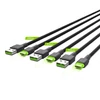 Kép 2/5 - 3db Green Cell Ray USB-C 200cm Cable with green LED háttérvilágítással, fast charging Ultra Charge, QC 3.0 kábel