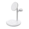 Kép 1/4 - Greencell MagScape fehér indukciós töltő állvány 3-in-1 MagSafe töltő iPhone, Apple Watch, AirPods és egyéb wireless eszközökhöz