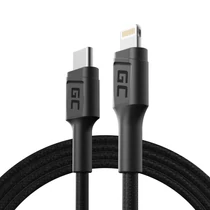 Green Cell Power Stream USB-C - Lightning 100 cm Power Delivery (Apple MFi Certified) kábel
