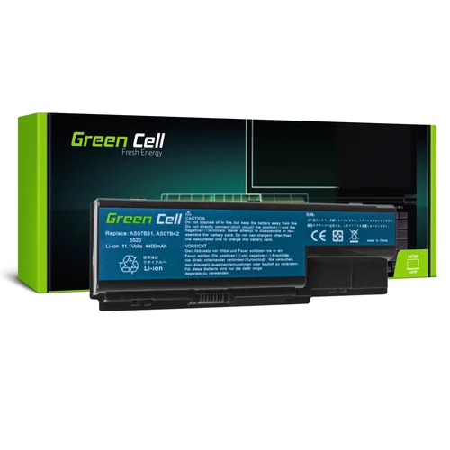 Green Cell Acer Aspire 5520 AS07B31 AS07B32 11.1V 4400mAh laptop akkumulátor