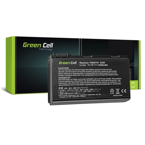 Green Cell Acer TravelMate 5220 5520 5720 7520 7720 11.1V 4400mAh laptop akkumulátor