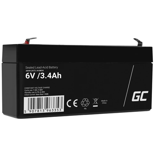 Green Cell AGM VRLA 6V 3.4Ah szünetmentes tápegység akkumulátor