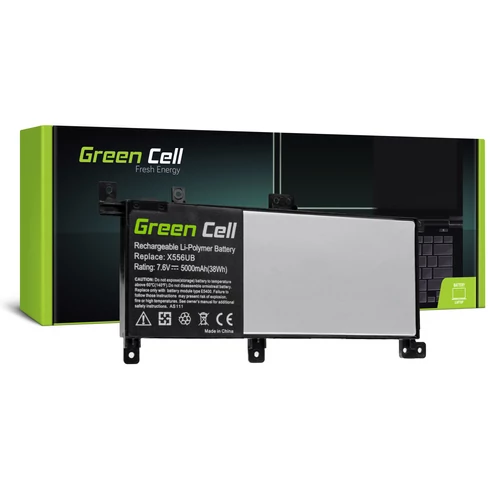Green Cell C21N1509 Asus X556U 7.6V 4100mAh laptop akkumulátor
