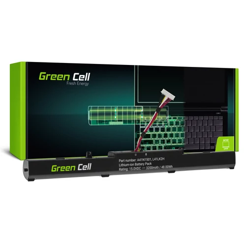 Green Cell A41N1501 Asus ROG GL752 GL752V GL752VW, Asus VivoBook Pro N552 N552V N552VW N552VX N752 N752V N752VX laptop akkumulátor