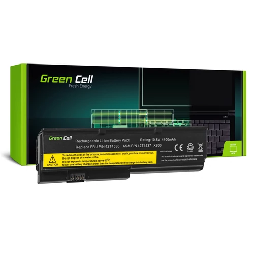 Green Cell Lenovo ThinkPad X200 X201 X200s X201i 11.1V 4400mAh laptop akkumulátor