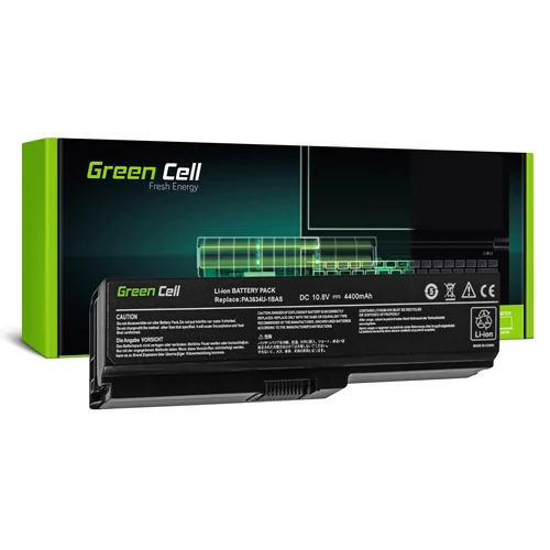 Green Cell Toshiba Satellite C650 C650D C660 C660D L650D L655 L750 PA3817U-1BRS 11.1V 4400mAh laptop akkumulátor