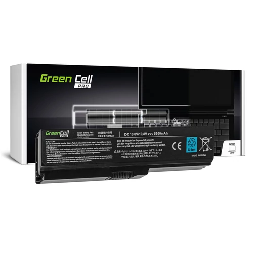 Green Cell PRO Toshiba Satellite C650 C650D C660 C660D L650D L655 L750 PA3817U-1BRS 11.1V 5200mAh laptop akkumulátor
