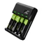 Green Cell GC VitalCharger Ni-MH AA és AAA töltő + 2xAA 2000mAh 2xAAA 800mAh tölthető elem