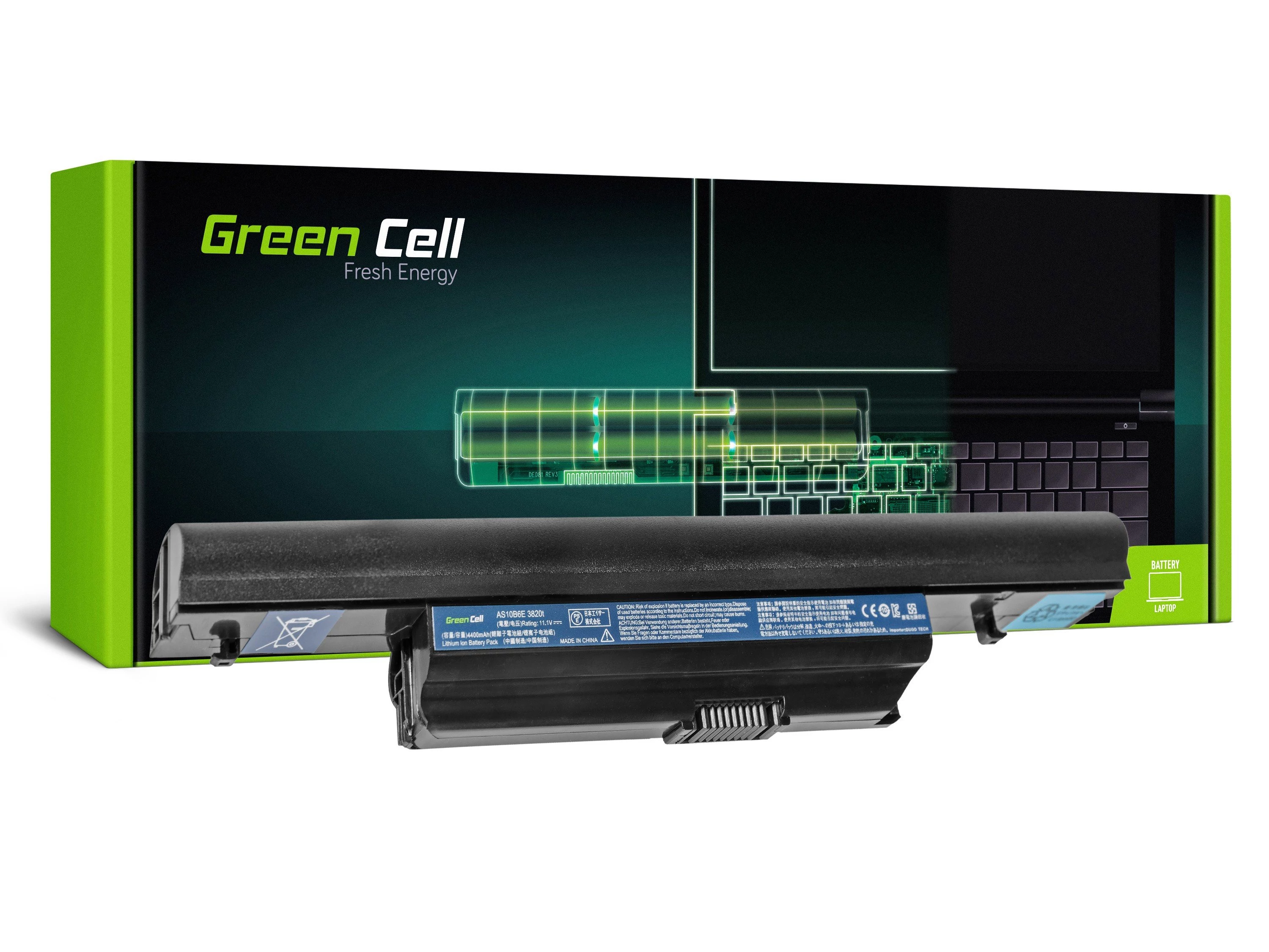 Green Cell Acer Aspire 5553 5625G 5745 5745G 5820T 11.1V 4400mAh laptop akkumulátor