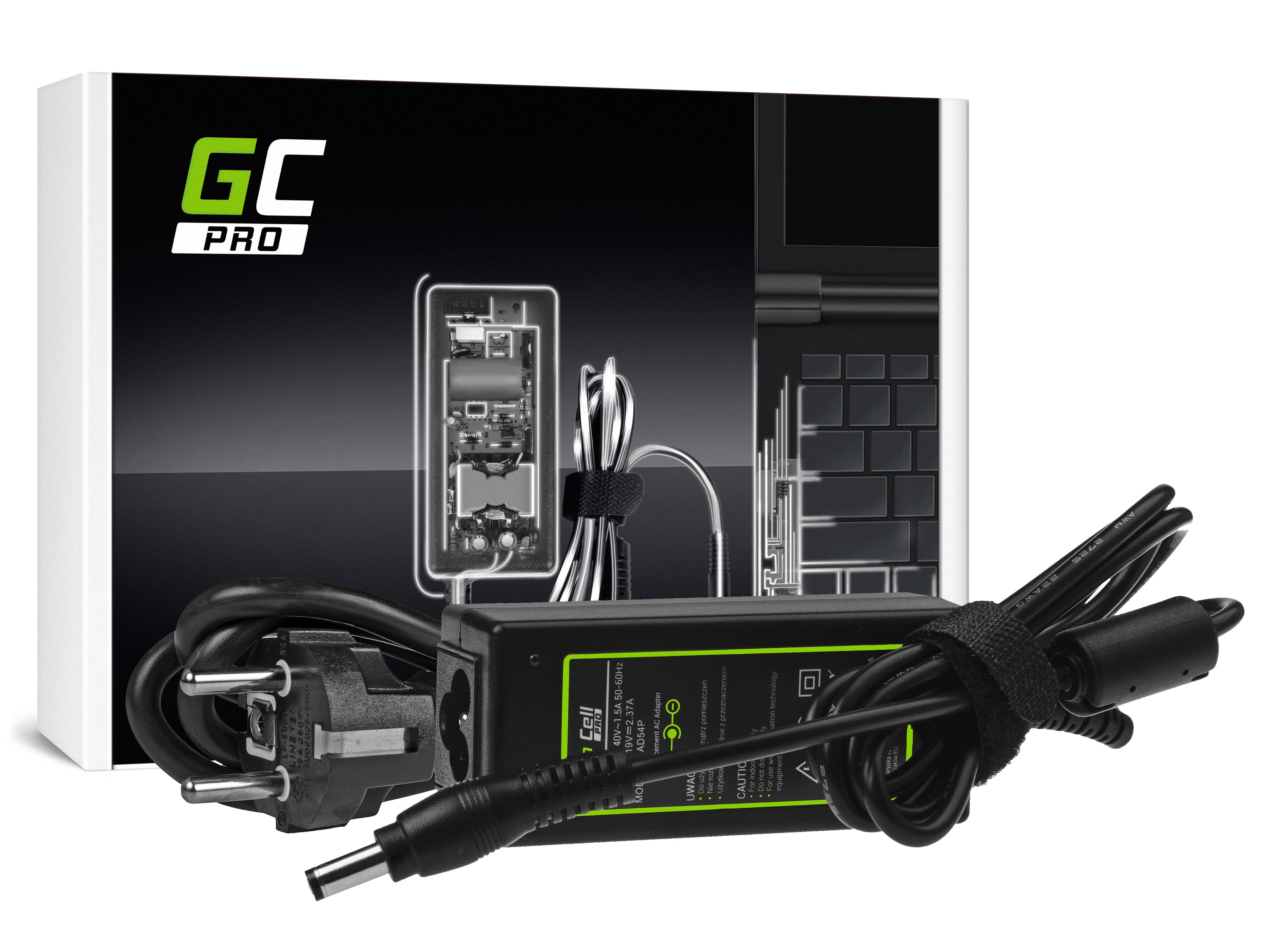 Green Cell PRO töltő Toshiba Satellite C50D C75D C670D C870D U940 U945 Portege Z830 Z930 19V 2.37A 45W