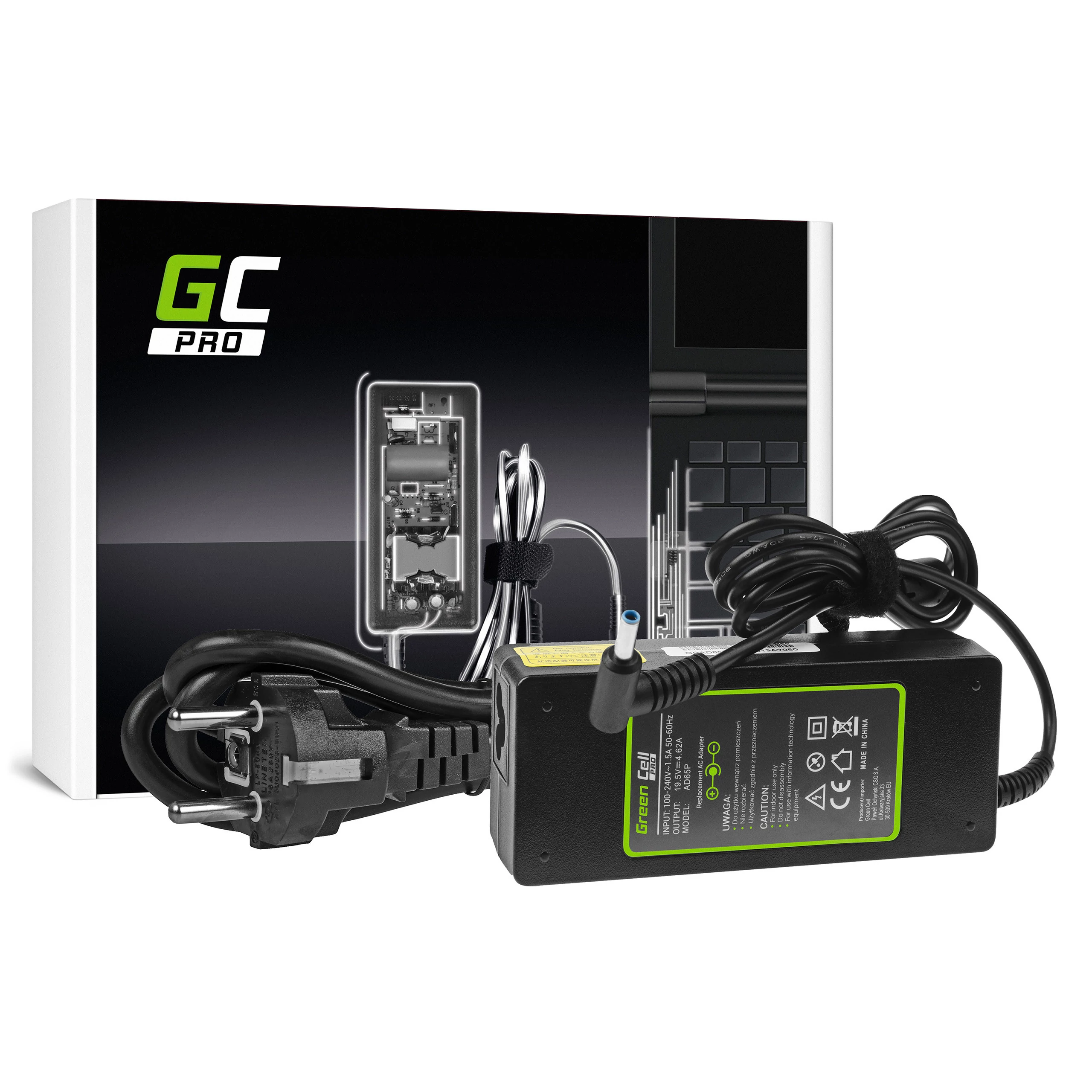 Green Cell PRO töltő 19.5V 4.62A 90W HP 250 G2 ProBook 650 G2 G3 Pavilion 15-N 15-N025SW 15-N065SW 15-N070SW