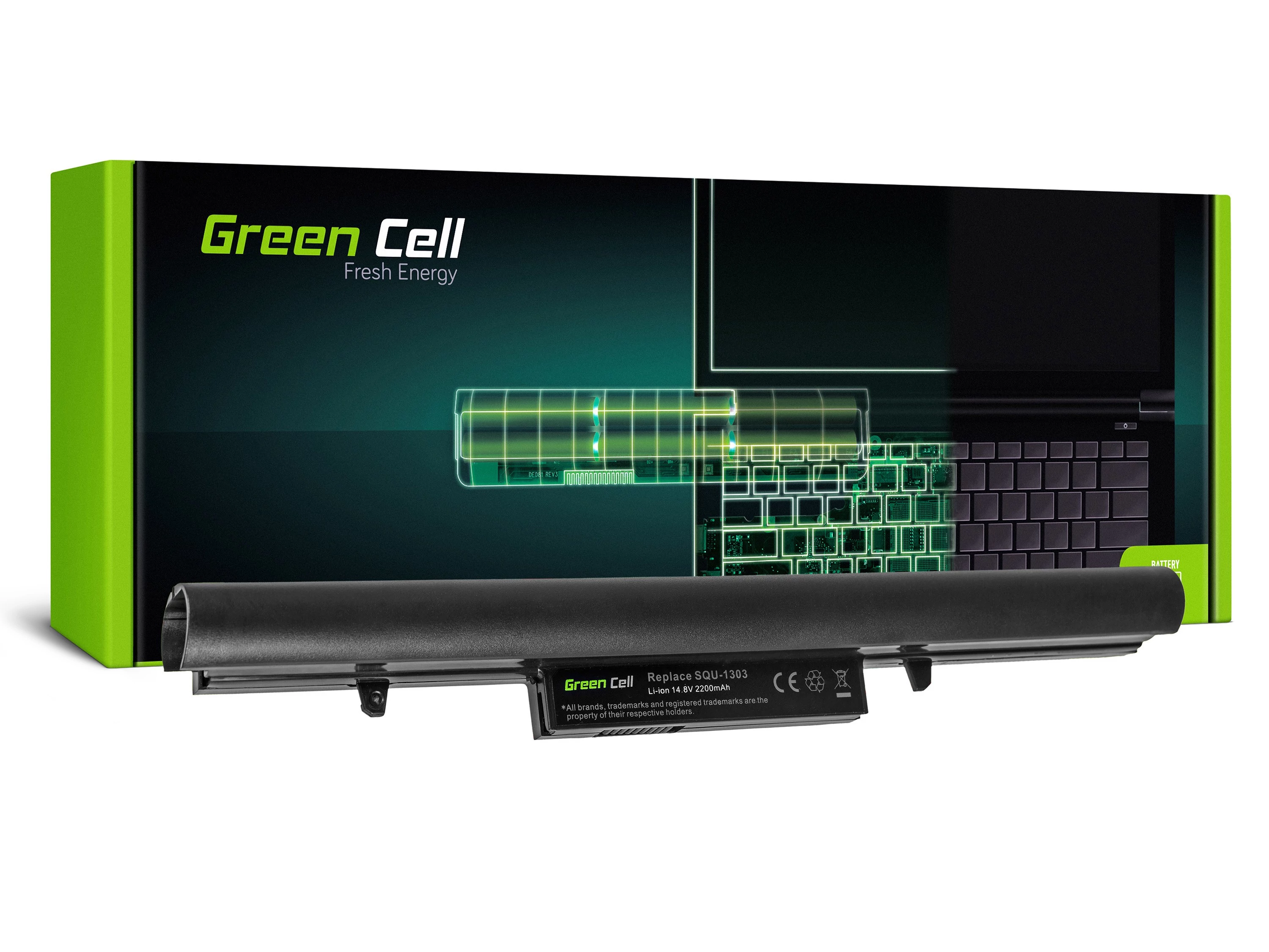 Green Cell ULTRA Hasee K480N Q480S UN43 UN45 UN47 14.4V 2200mAh laptop akkumulátor