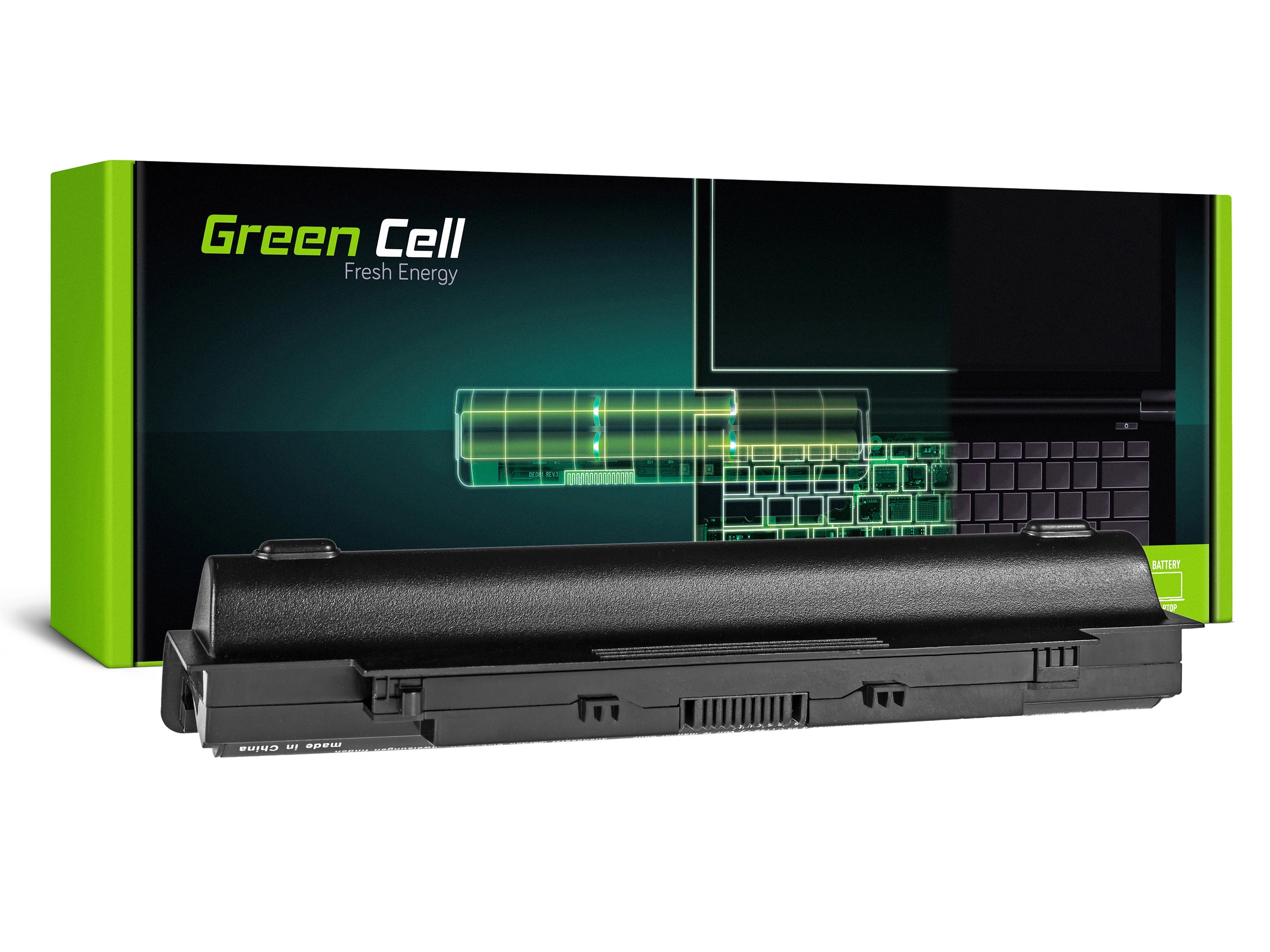 Green Cell Dell Inspiron N3010 N4010 N5010 13R 14R 15R J1 11.1V 6600mAh laptop akkumulátor