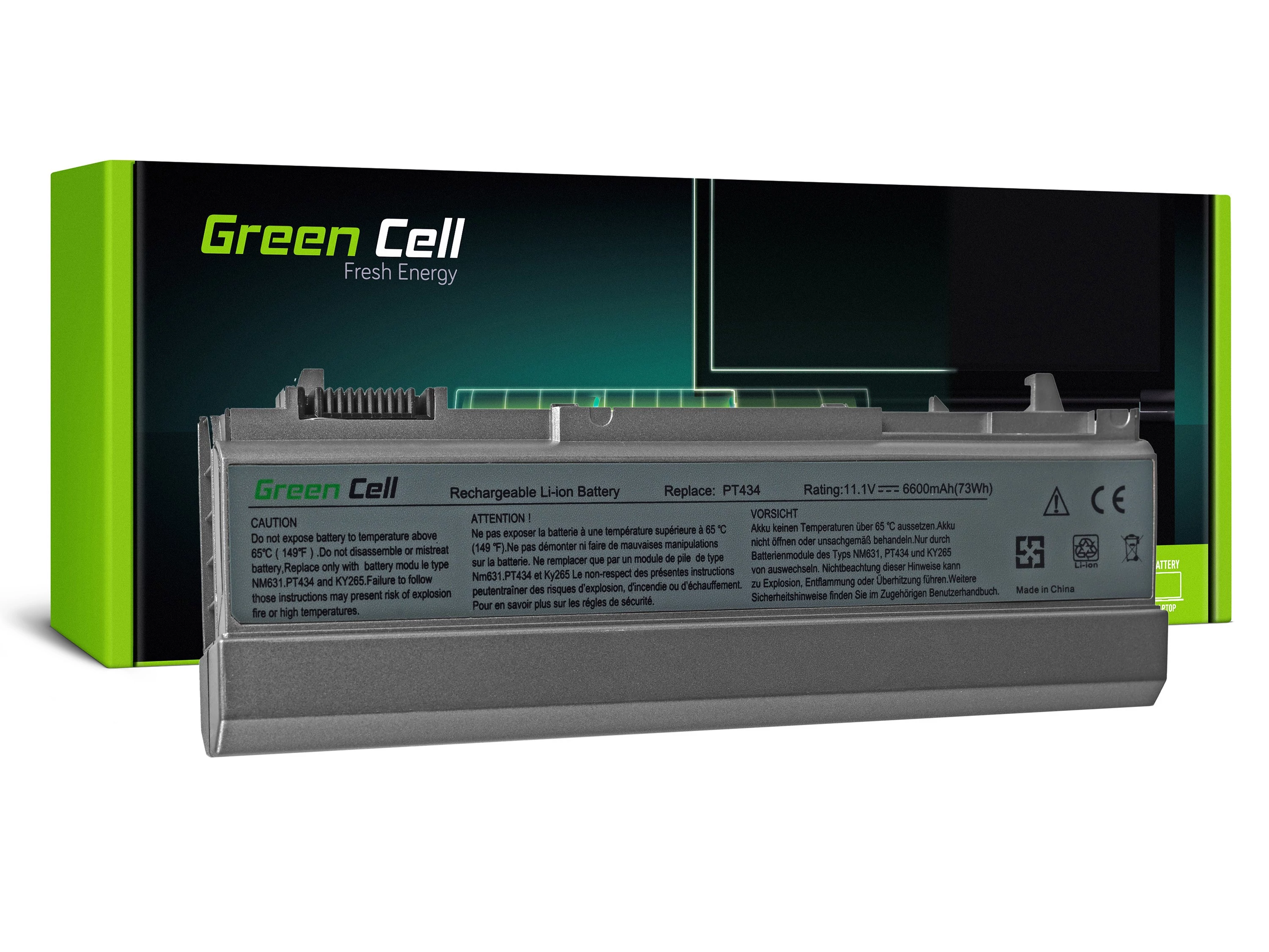 Green Cell Dell Latitude E6400 E6410 E6500 E6510 11.1V 6600mAh laptop akkumulátor