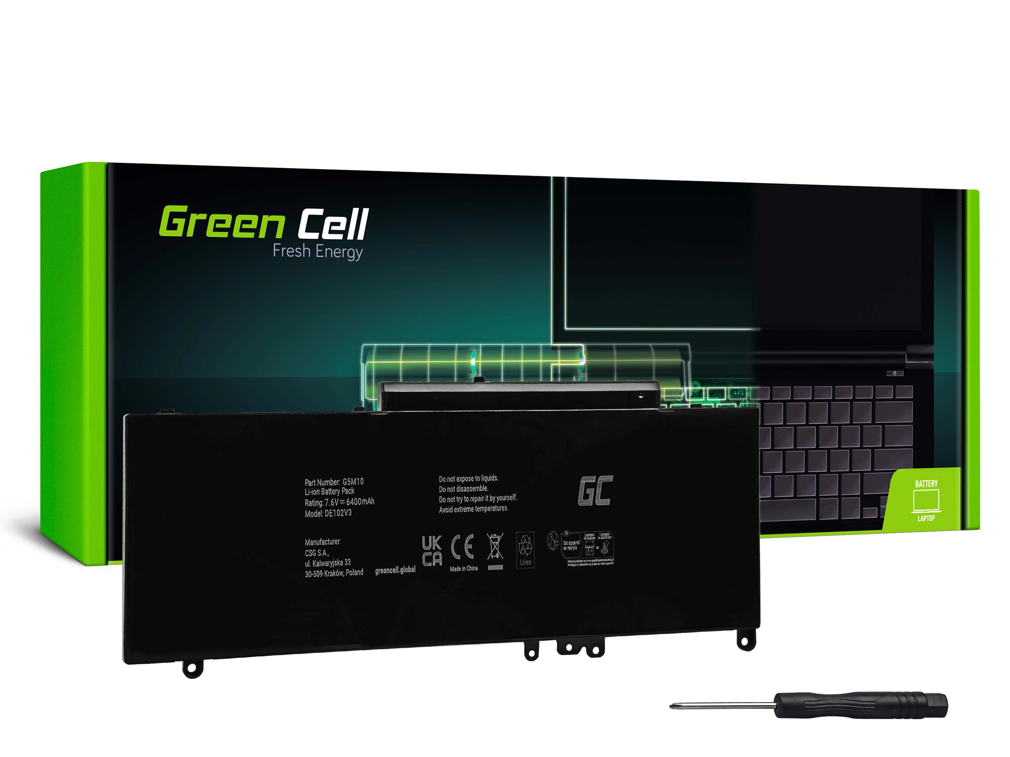 Green Cell Battery G5M10 0WYJC2 Dell Latitude E5250 E5450 E5550 laptop akkumulátor