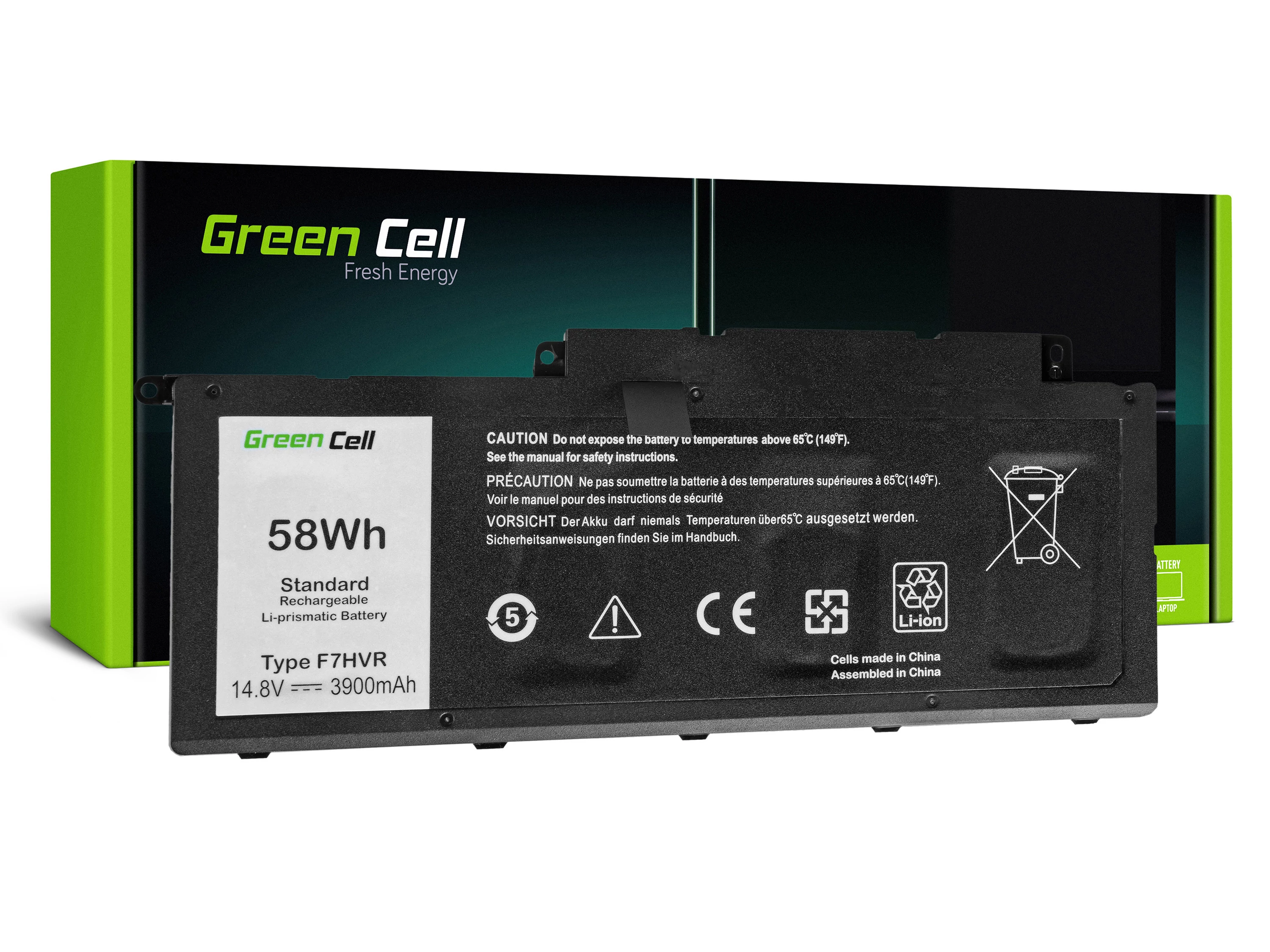 Green Cell Dell Inspiron 15 7537 17 7737 7746 14.4V 3800 mAh laptop akkumulátor