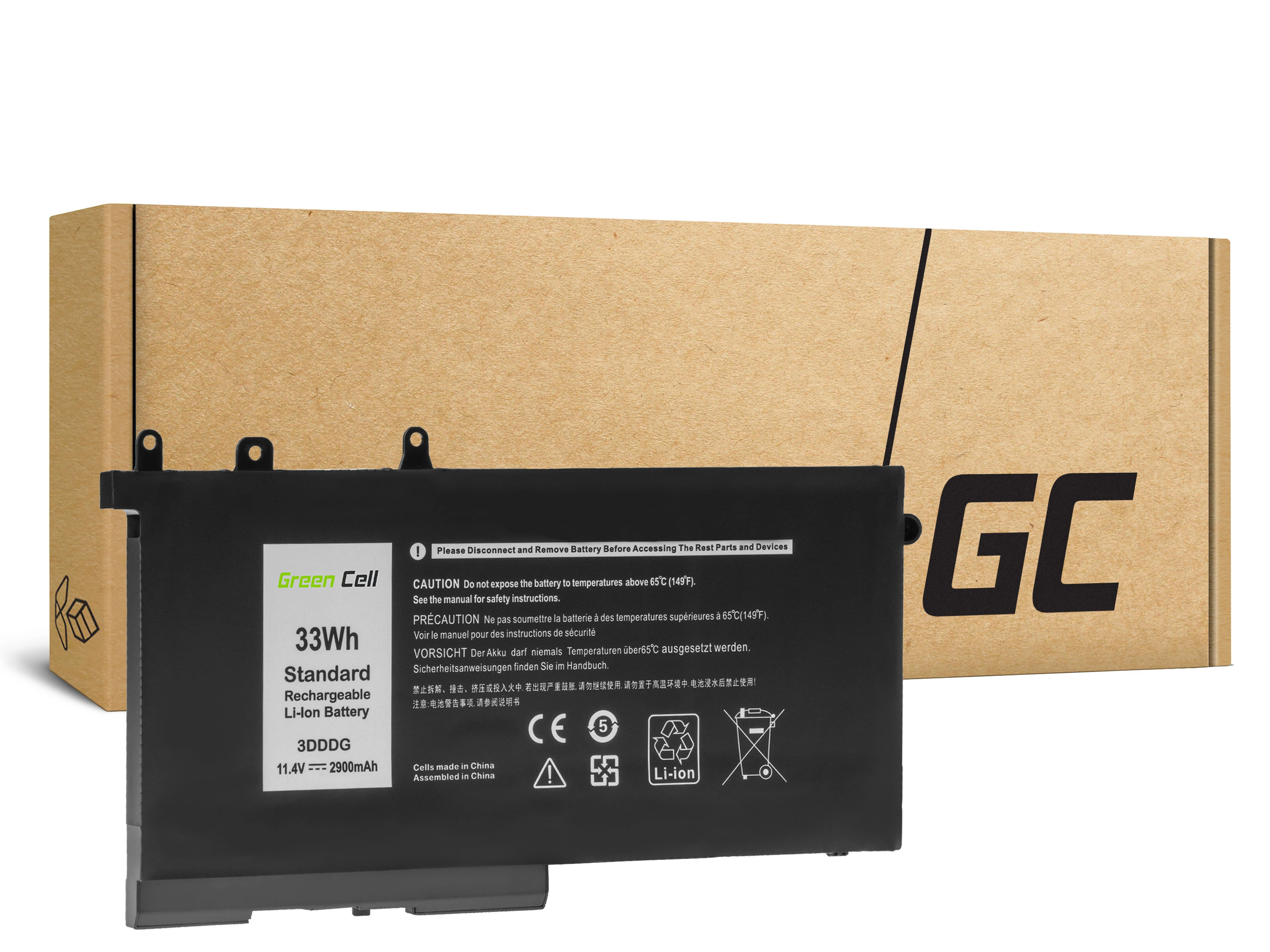 Green Cell 3DDDG 93FTF for Dell Latitude 5280 5290 5480 5490 5495 5580 5590 laptop akkumulátor