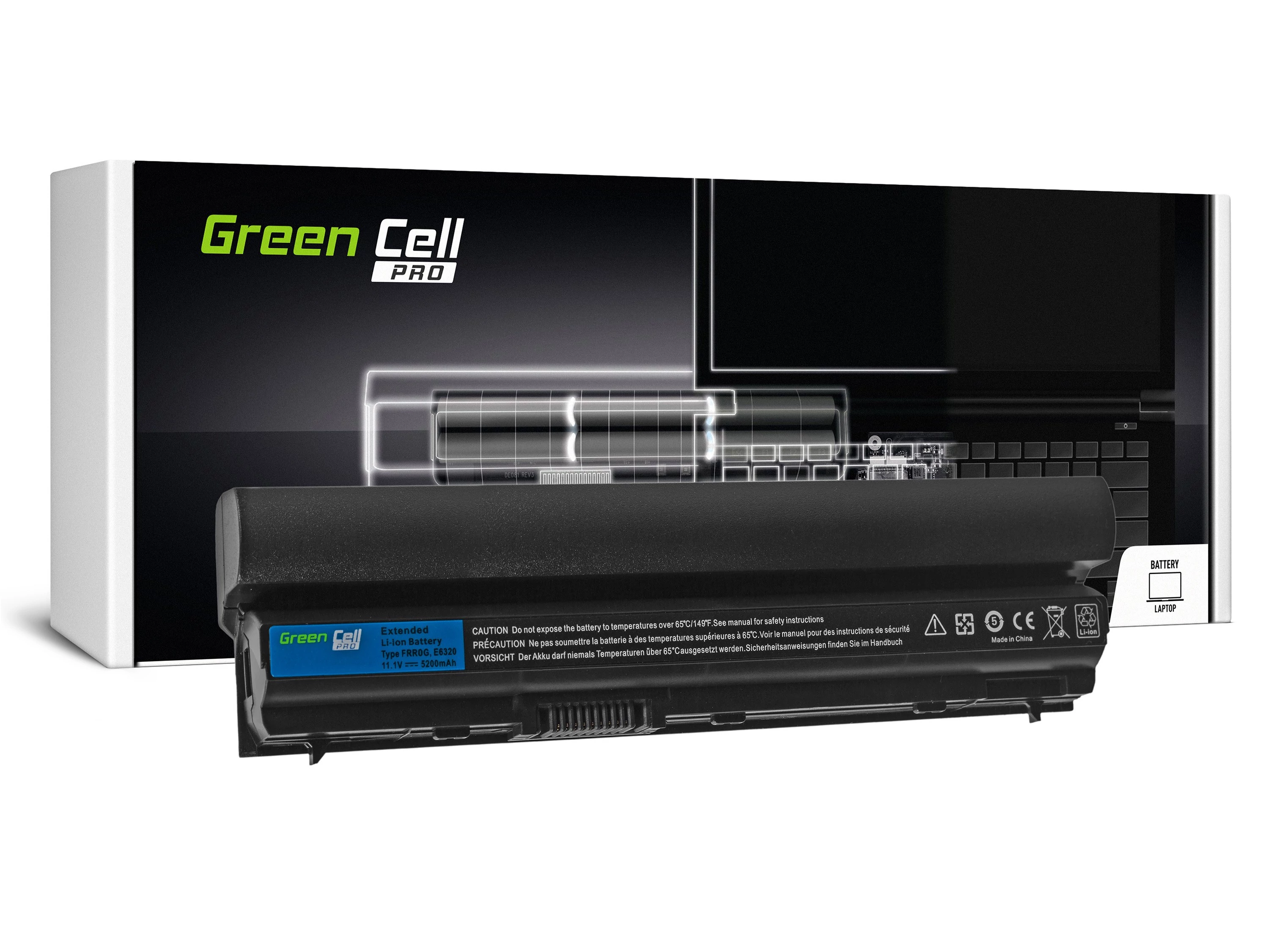 Green Cell PRO Dell Latitude E6220 E6230 E6320 E6320 11.1V 5200mAh laptop akkumulátor