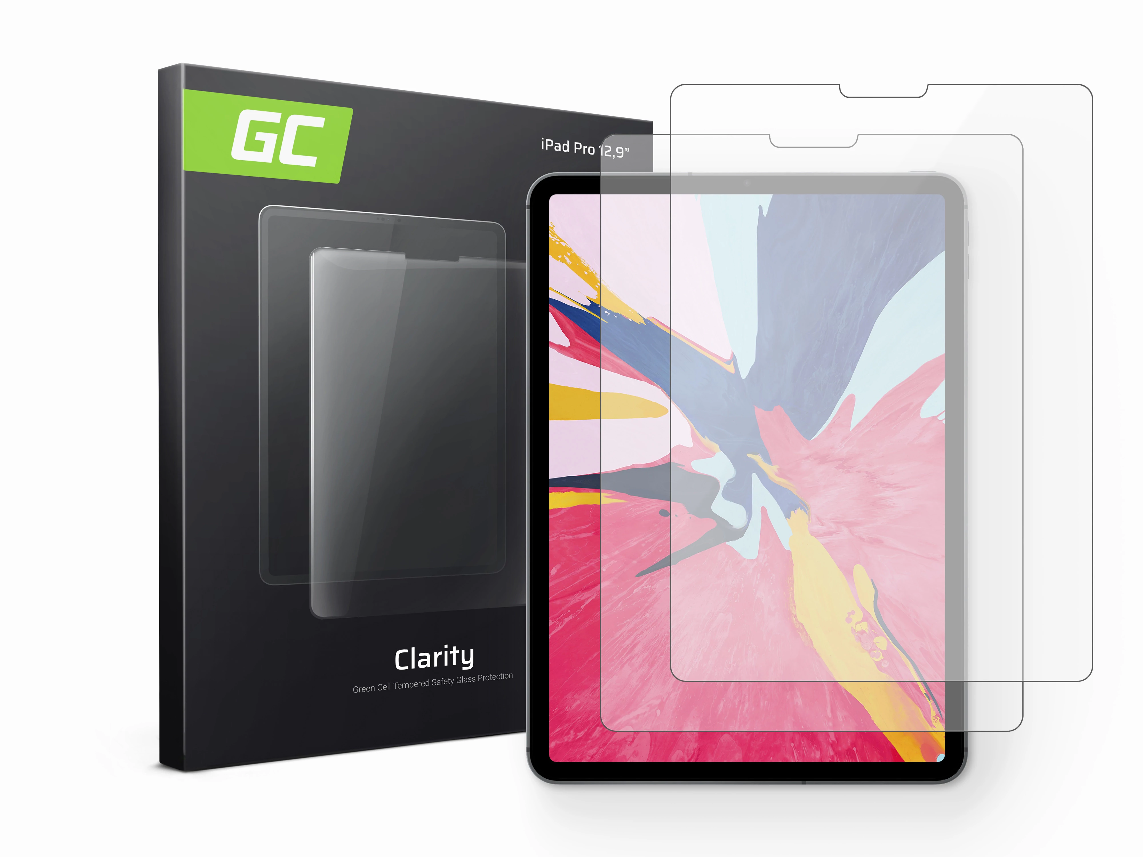 2x Green Cell kijelzővédő Clarity Apple iPad Pro 12.9 (2018/2020)