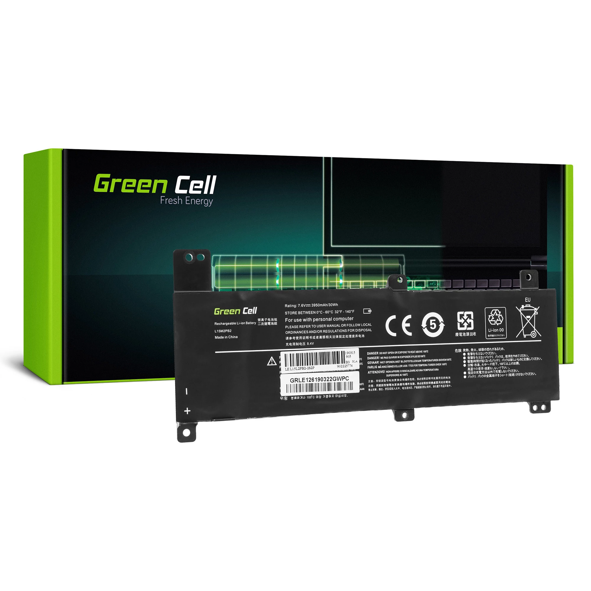 Green Cell L15C2PB2 L15C2PB4 L15L2PB2 L15M2PB2 Lenovo IdeaPad 310-14IAP 310-14IKB 310-14ISK laptop akkumulátor