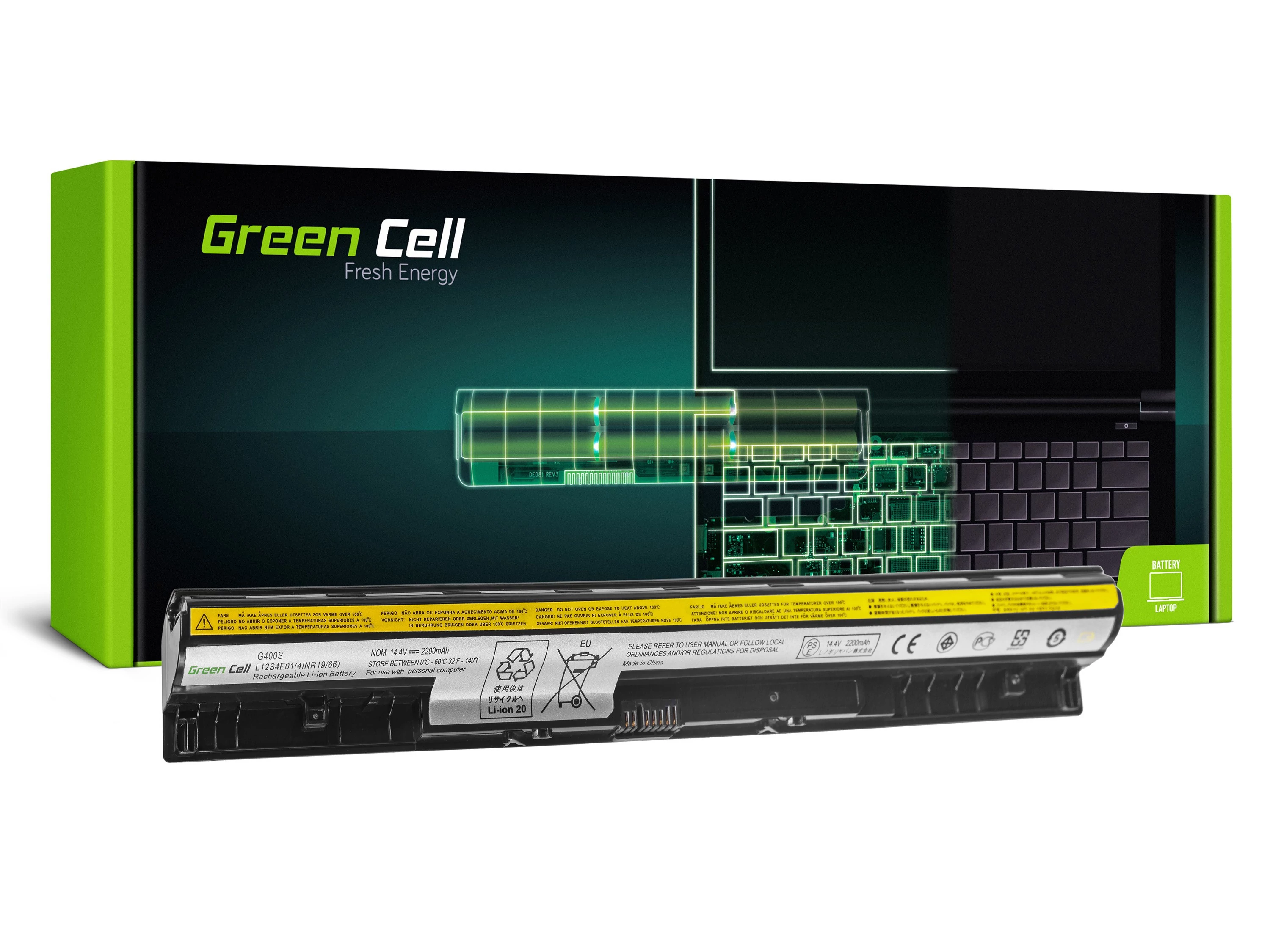 Green Cell Lenovo Essential G400s G405s G500s 14.4V 2200mAh laptop akkumulátor