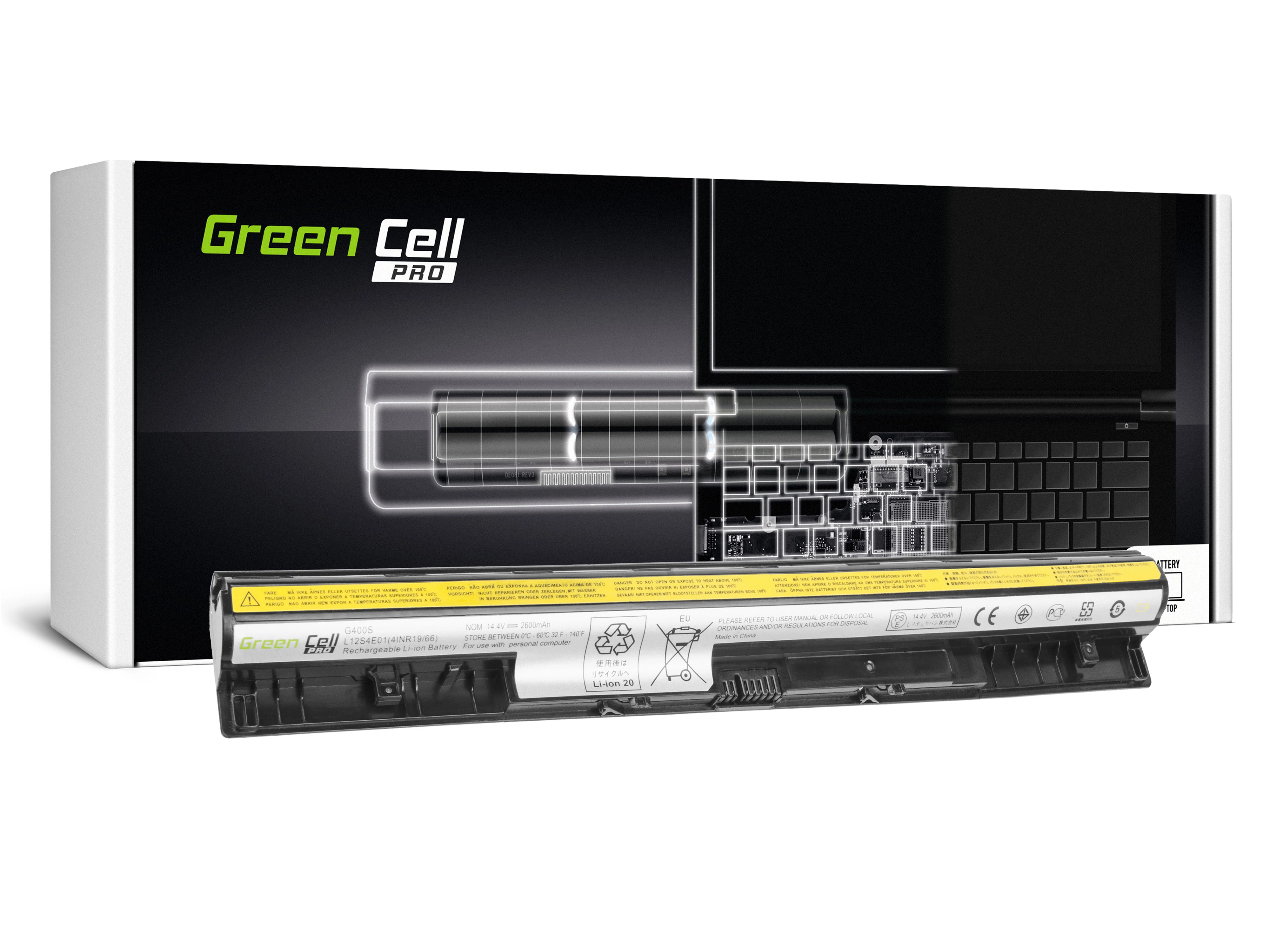 Green Cell PRO Lenovo Essential G400s G405s G500s 14.4V 2600mAh laptop akkumulátor