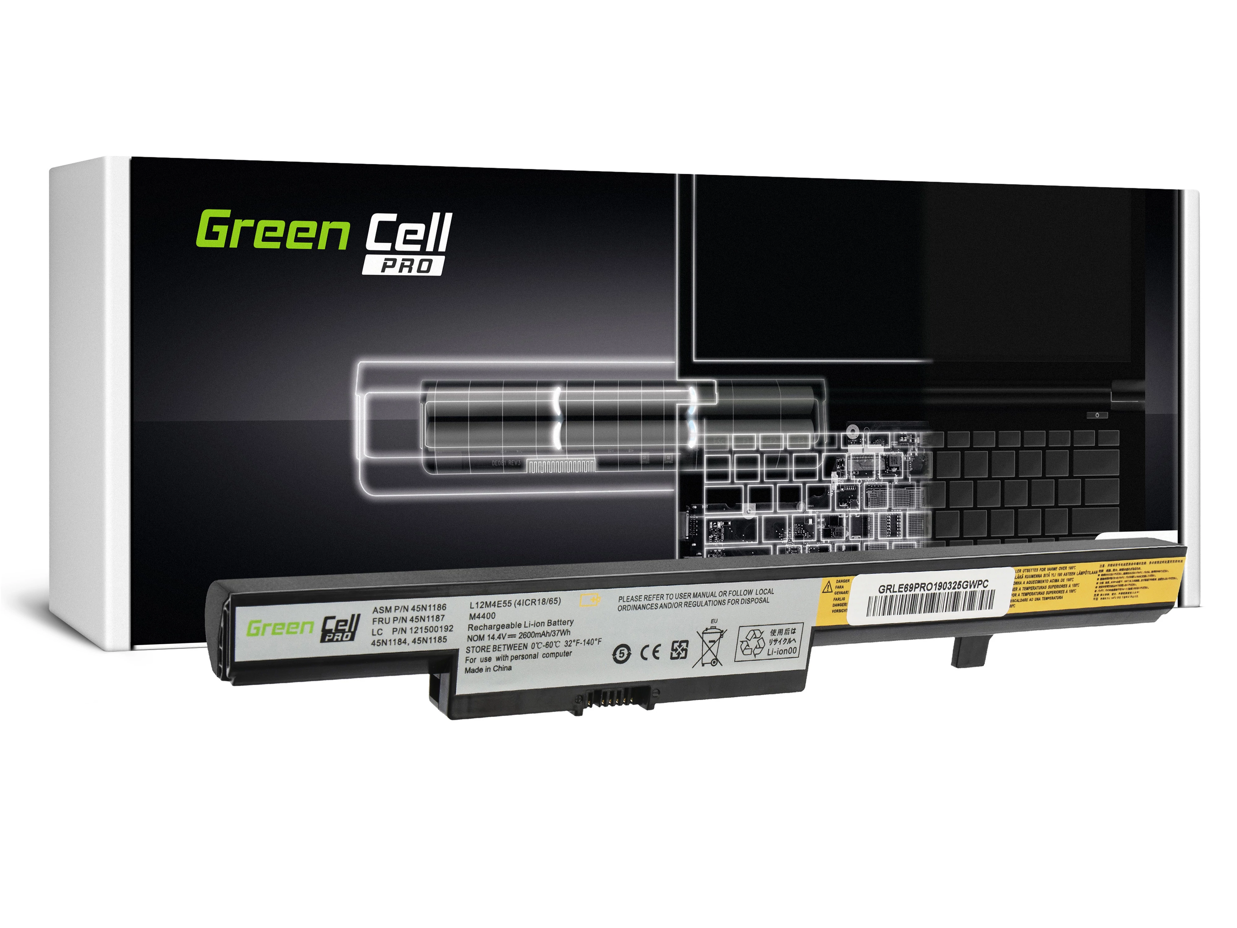 Green Cell PRO L13L4A01 L13M4A01 L13S4A01 Lenovo B50 B50-30 B50-45 B50-70 B50-80 B51-80 E50-80 laptop akkumulátor