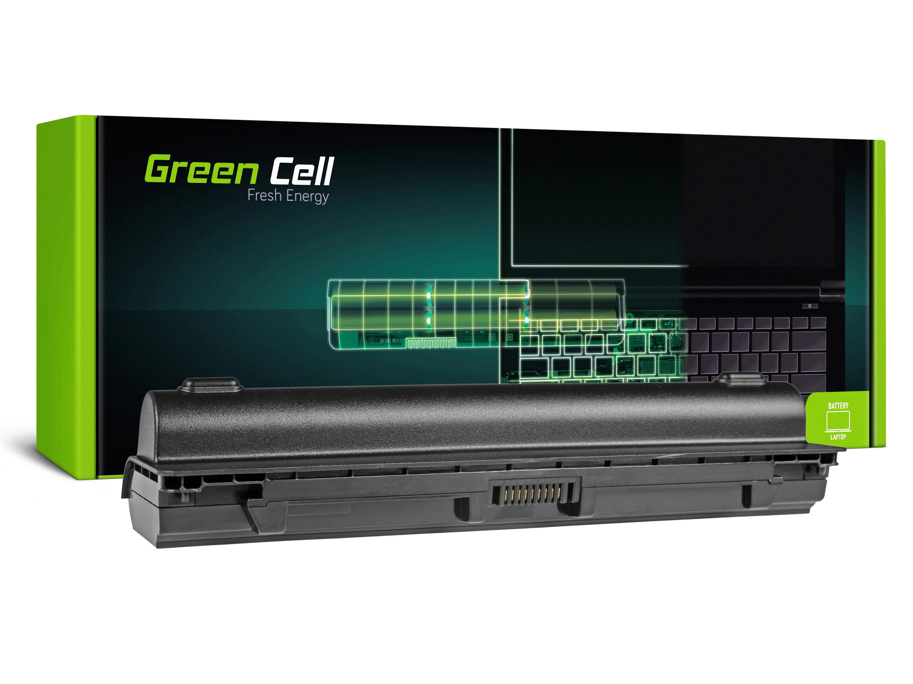 Green Cell Toshiba Satellite C850 C855 C870 L850 L855 PA5109U-1BRS 11.1V 6600mAh laptop akkumulátor